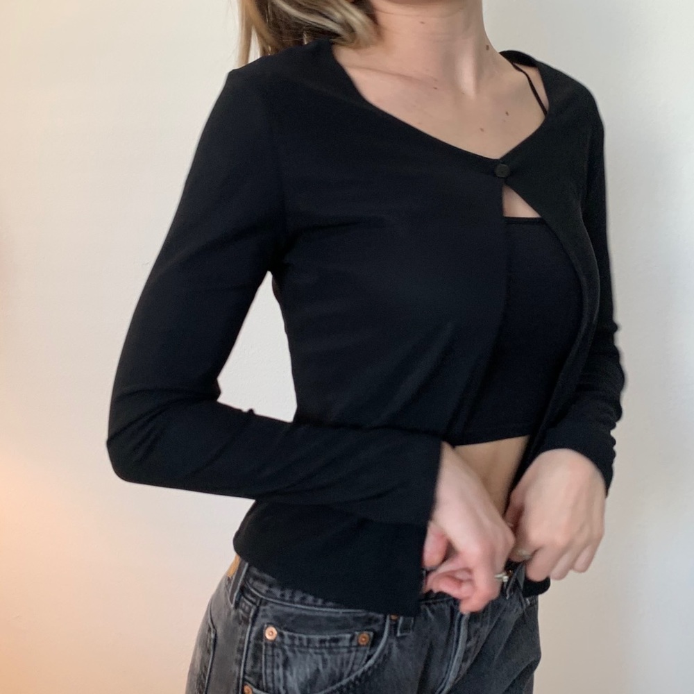 Vintage Black Cardigan